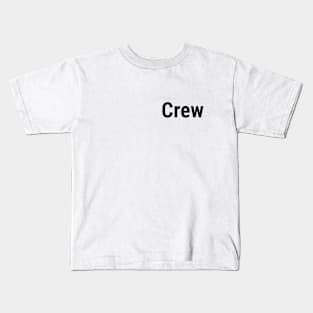 Crew Small Front print black Kids T-Shirt